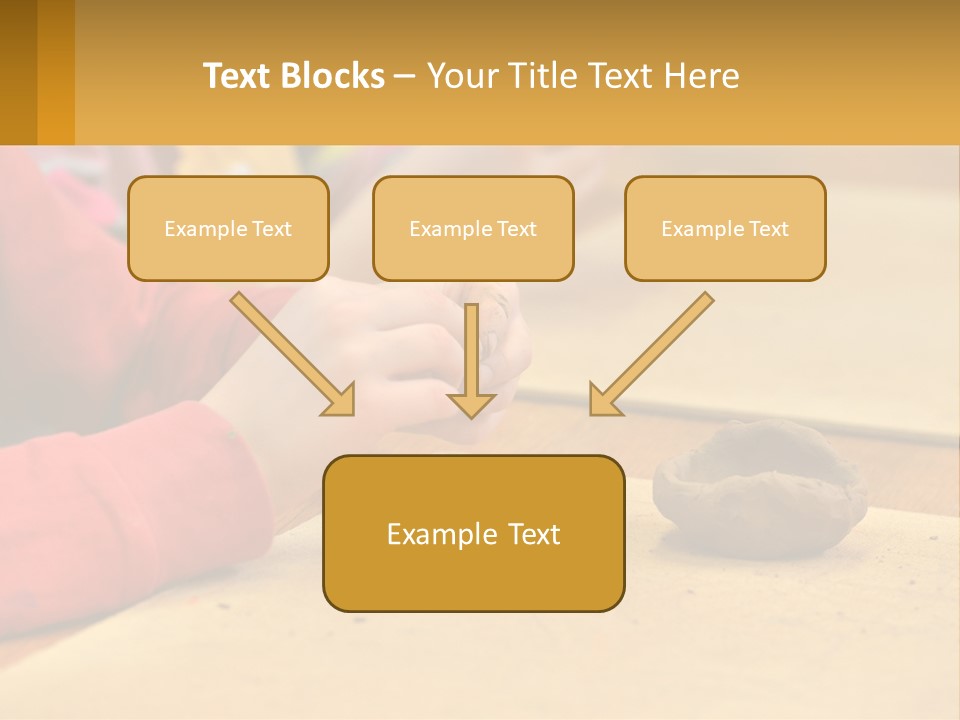 A Child Is Playing With A Cookie On A Table PowerPoint Template