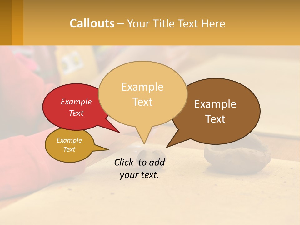 A Child Is Playing With A Cookie On A Table PowerPoint Template