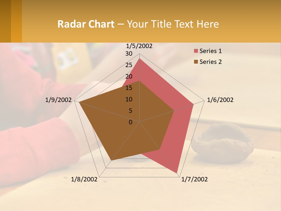 A Child Is Playing With A Cookie On A Table PowerPoint Template