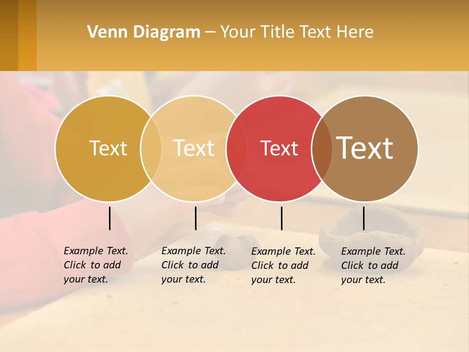 A Child Is Playing With A Cookie On A Table PowerPoint Template