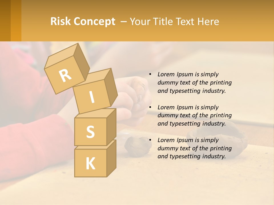 A Child Is Playing With A Cookie On A Table PowerPoint Template