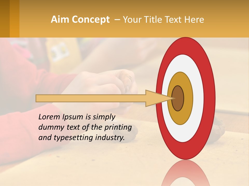 A Child Is Playing With A Cookie On A Table PowerPoint Template