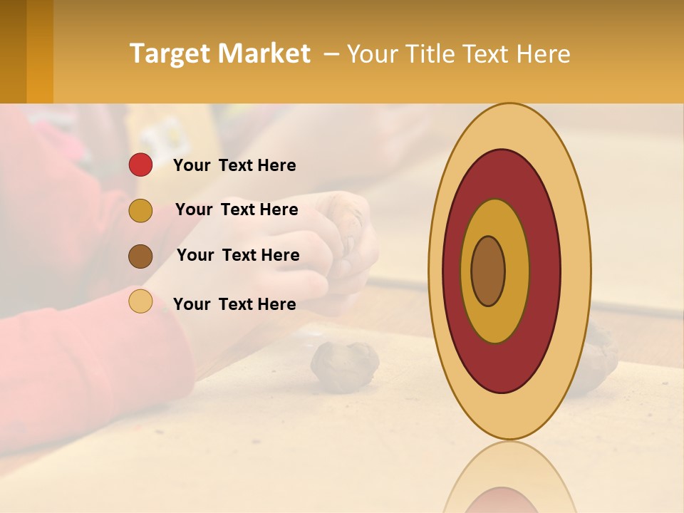 A Child Is Playing With A Cookie On A Table PowerPoint Template