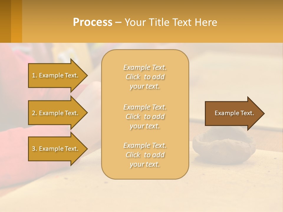 A Child Is Playing With A Cookie On A Table PowerPoint Template