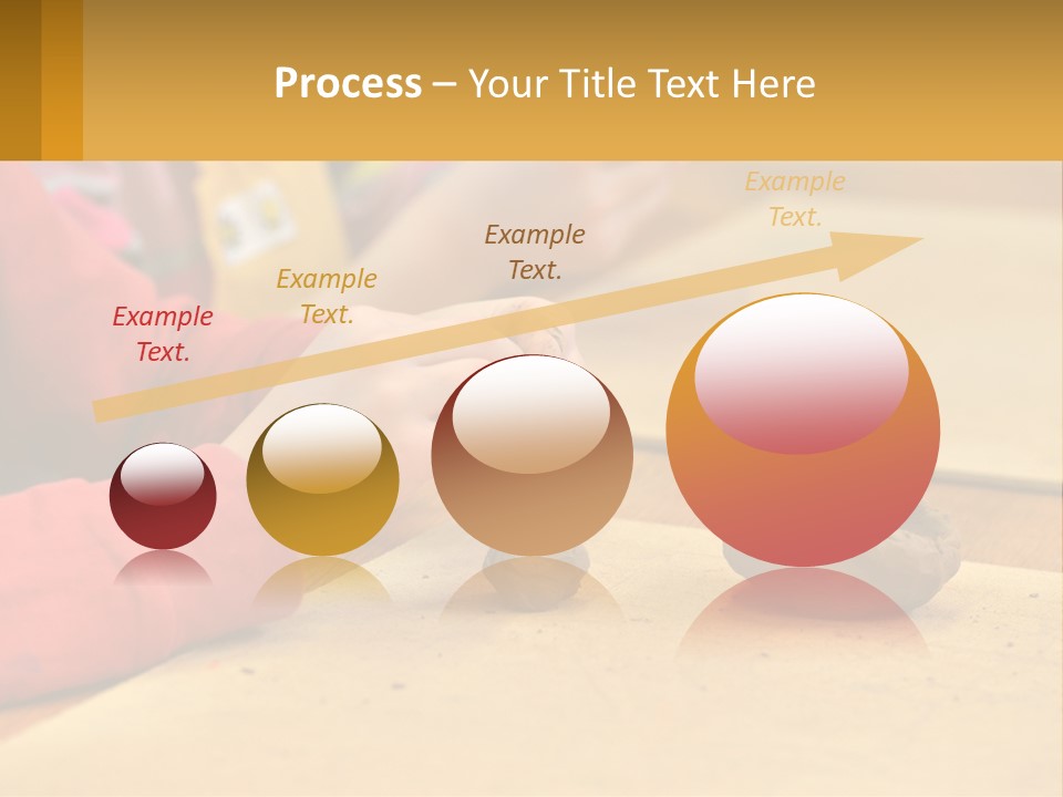 A Child Is Playing With A Cookie On A Table PowerPoint Template