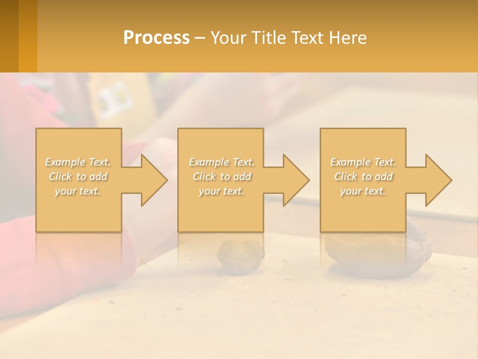 A Child Is Playing With A Cookie On A Table PowerPoint Template