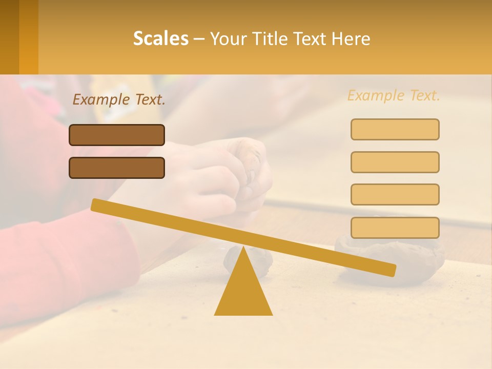 A Child Is Playing With A Cookie On A Table PowerPoint Template