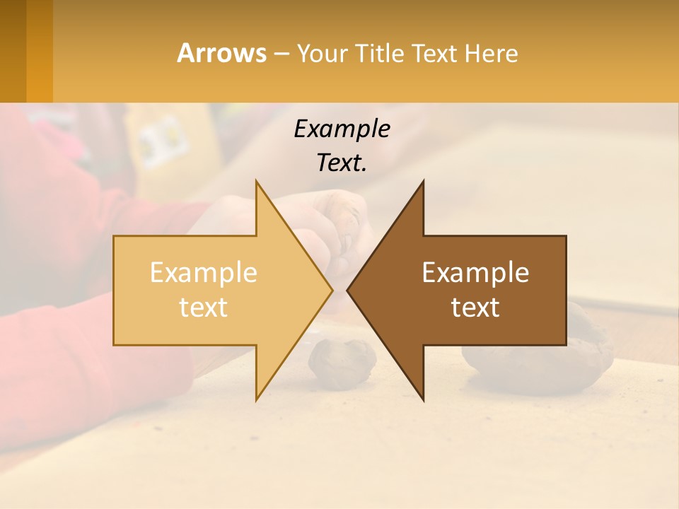A Child Is Playing With A Cookie On A Table PowerPoint Template