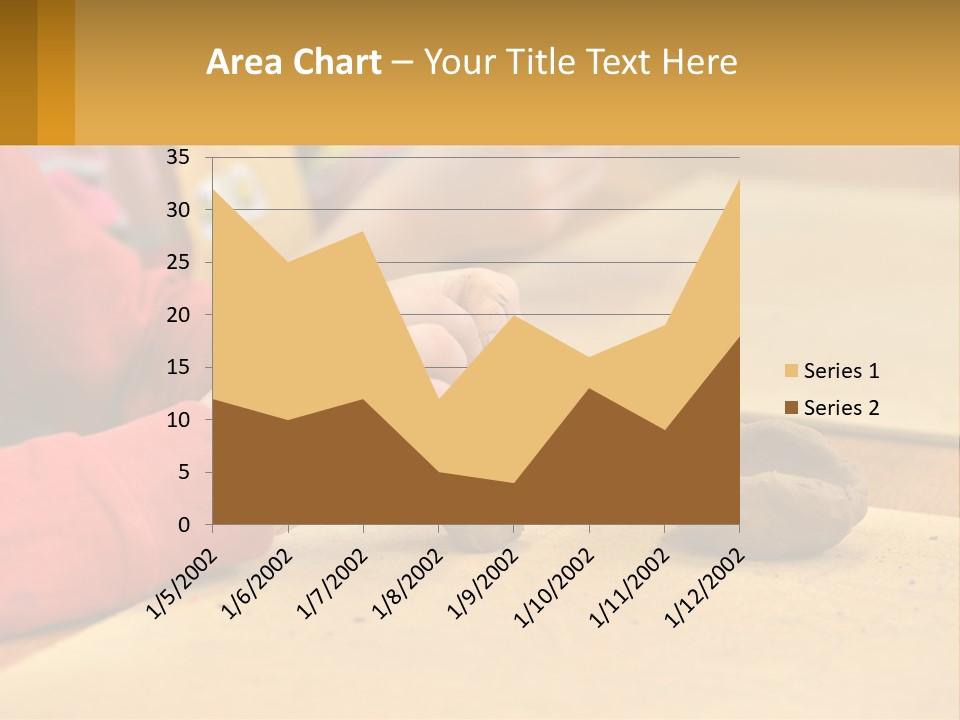 A Child Is Playing With A Cookie On A Table PowerPoint Template