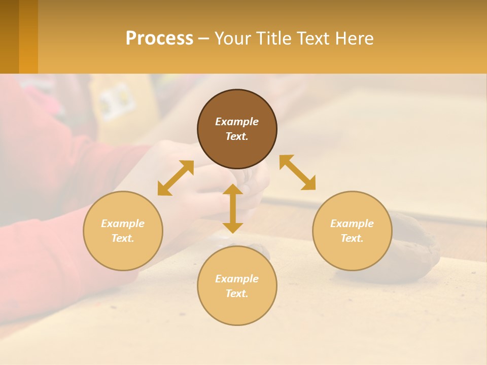 A Child Is Playing With A Cookie On A Table PowerPoint Template