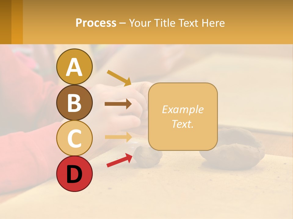 A Child Is Playing With A Cookie On A Table PowerPoint Template