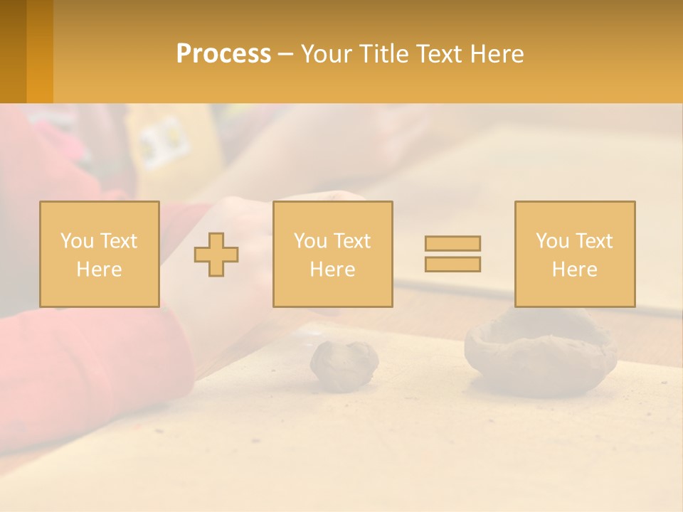 A Child Is Playing With A Cookie On A Table PowerPoint Template