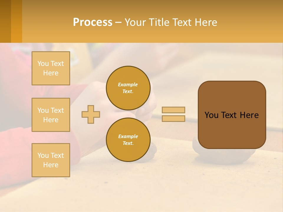 A Child Is Playing With A Cookie On A Table PowerPoint Template