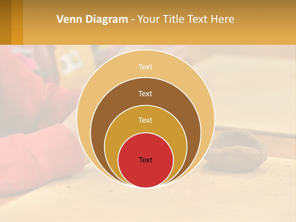 A Child Is Playing With A Cookie On A Table PowerPoint Template