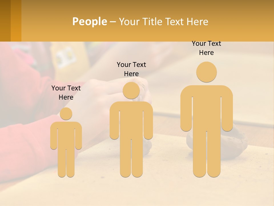 A Child Is Playing With A Cookie On A Table PowerPoint Template