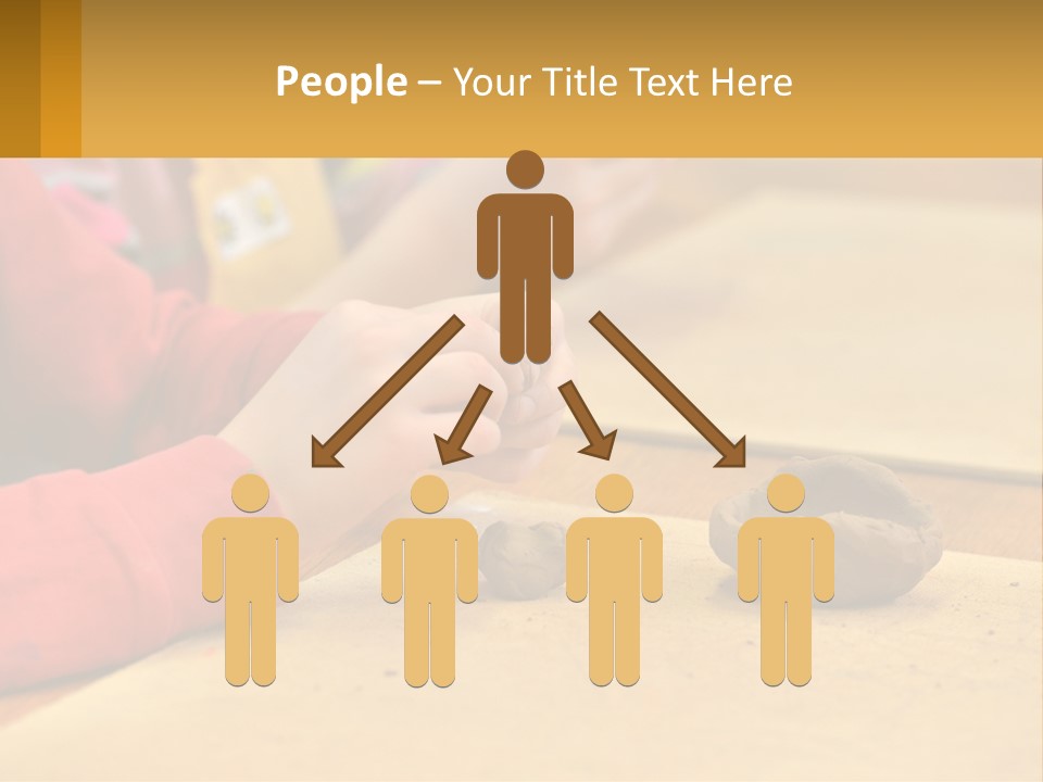 A Child Is Playing With A Cookie On A Table PowerPoint Template