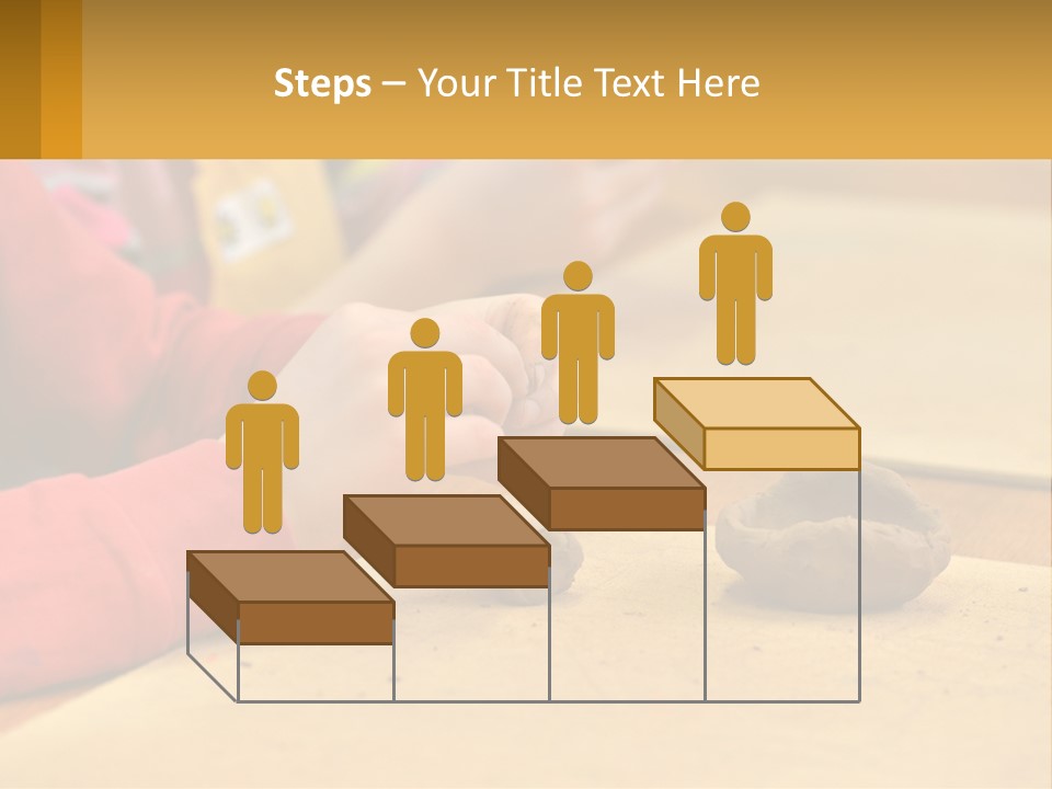 A Child Is Playing With A Cookie On A Table PowerPoint Template