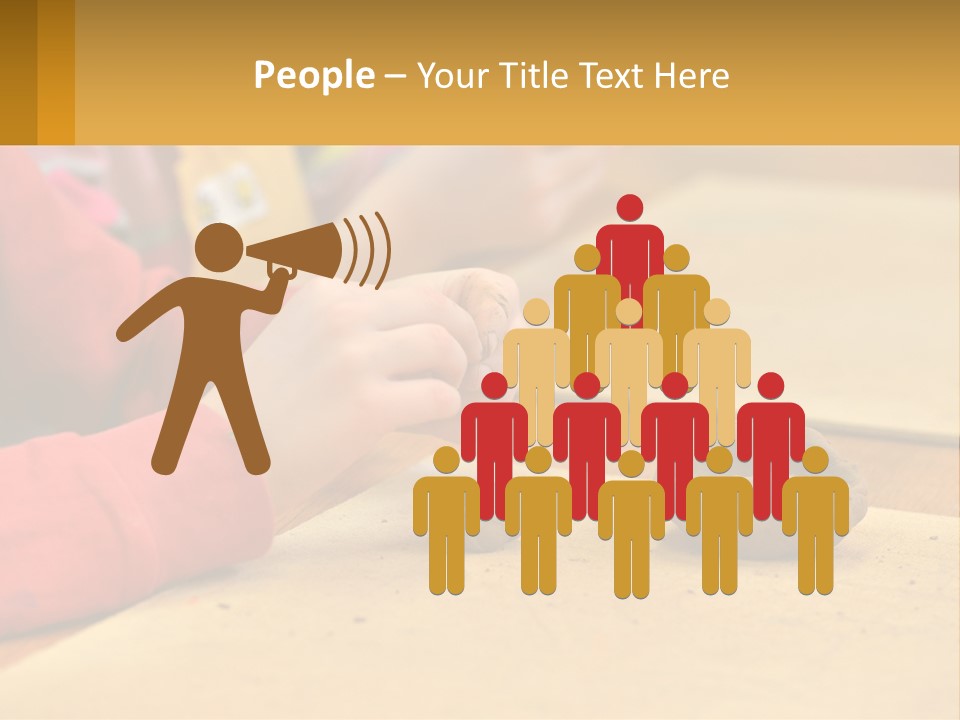 A Child Is Playing With A Cookie On A Table PowerPoint Template