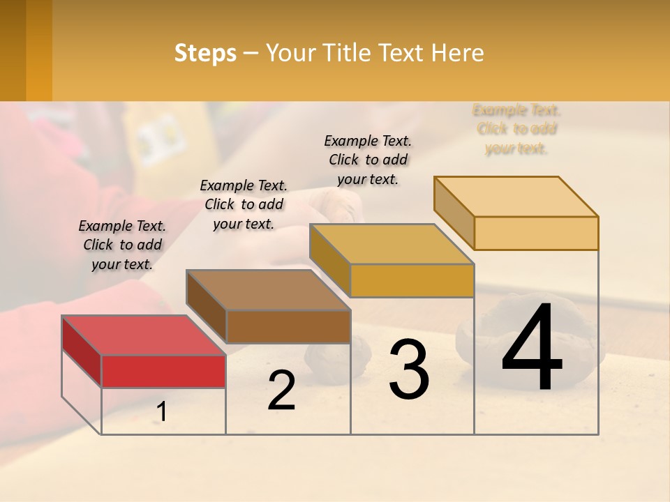 A Child Is Playing With A Cookie On A Table PowerPoint Template