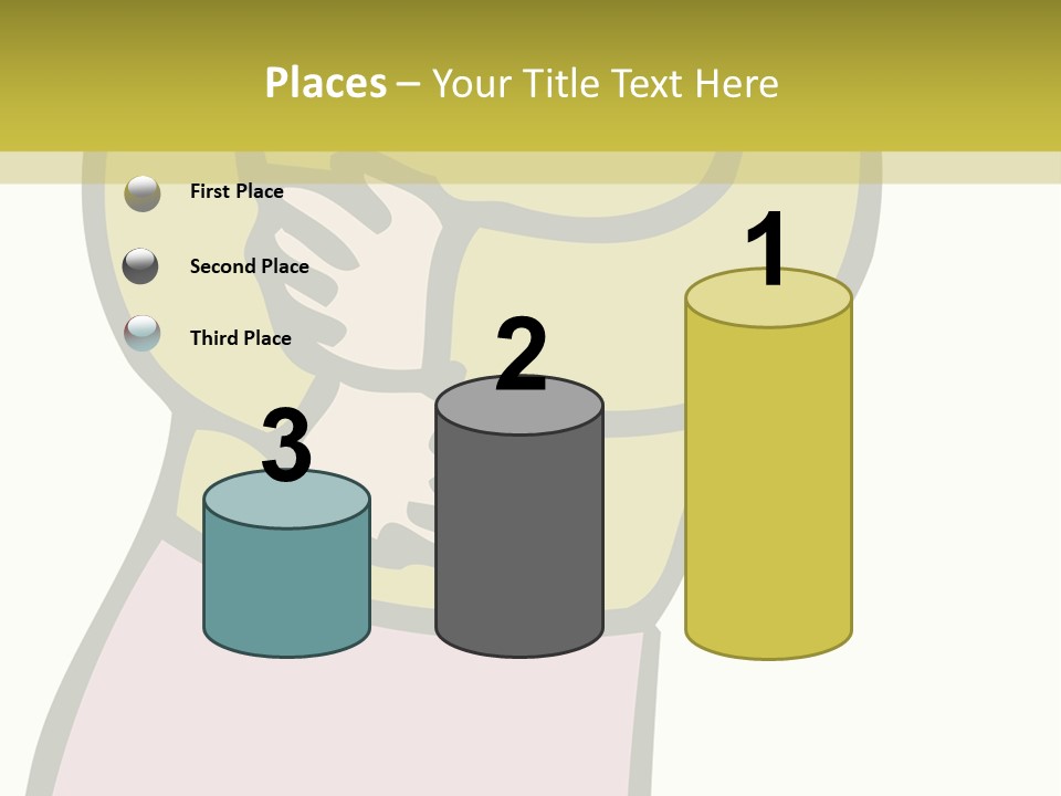 A Man With Green Hair Standing In Front Of A Yellow Wall PowerPoint Template