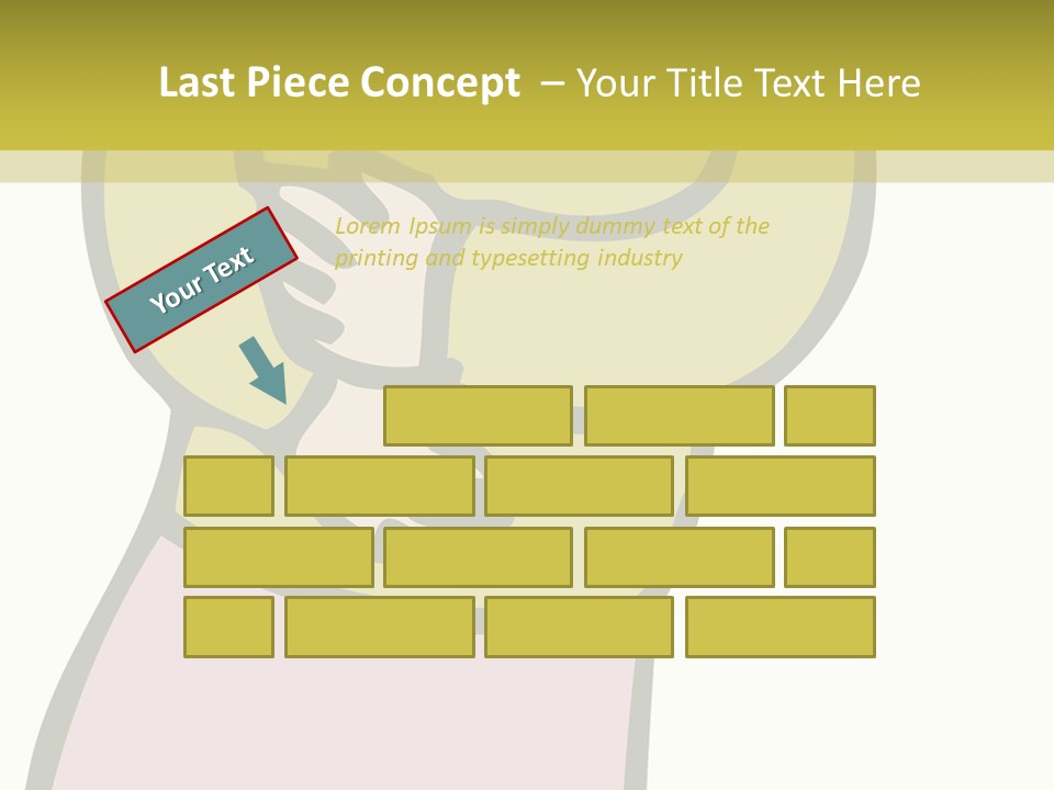 A Man With Green Hair Standing In Front Of A Yellow Wall PowerPoint Template