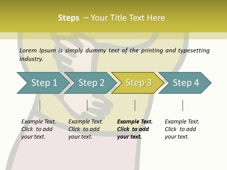A Man With Green Hair Standing In Front Of A Yellow Wall PowerPoint Template