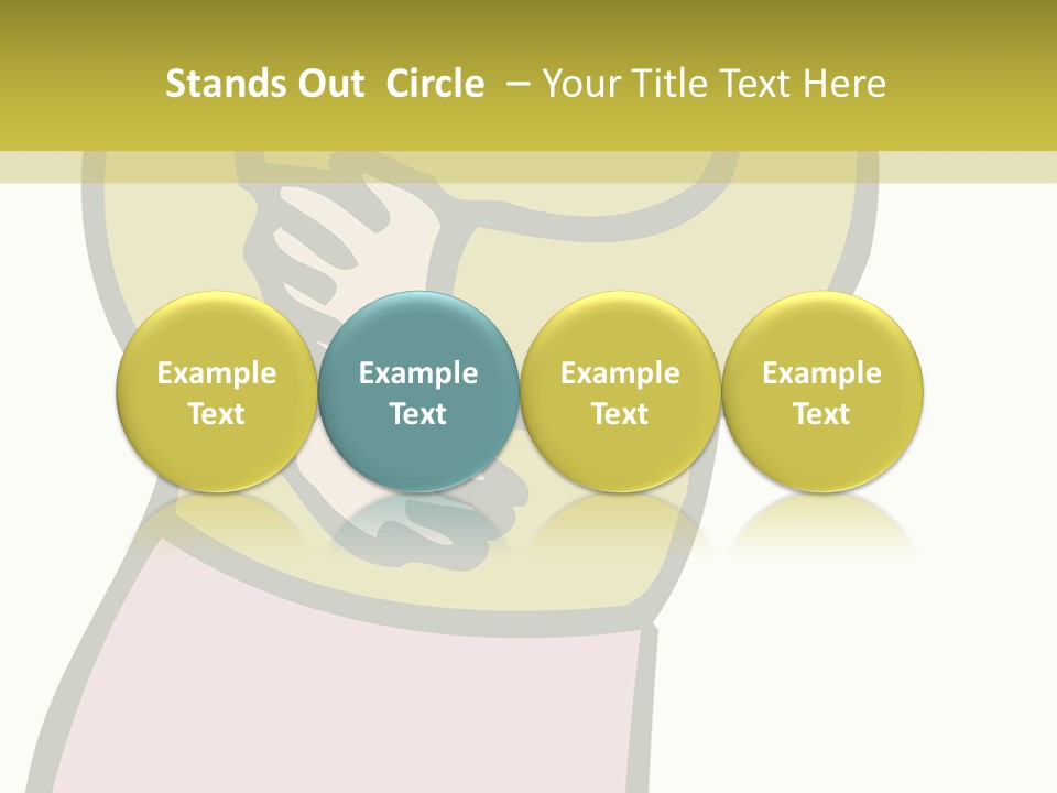 A Man With Green Hair Standing In Front Of A Yellow Wall PowerPoint Template