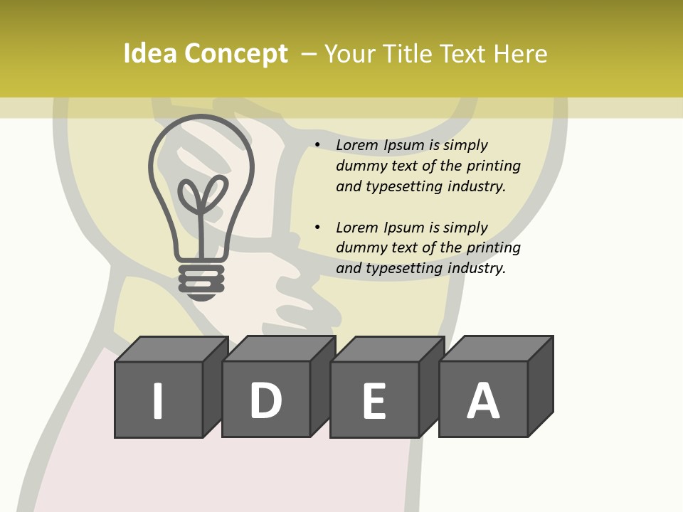 A Man With Green Hair Standing In Front Of A Yellow Wall PowerPoint Template