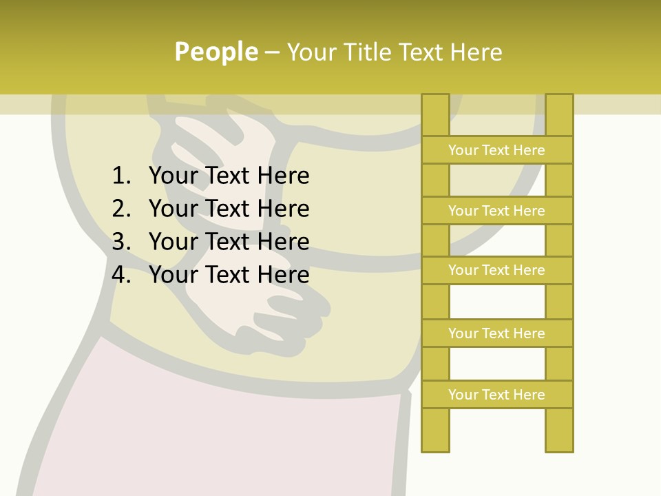 A Man With Green Hair Standing In Front Of A Yellow Wall PowerPoint Template