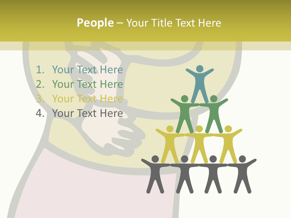 A Man With Green Hair Standing In Front Of A Yellow Wall PowerPoint Template