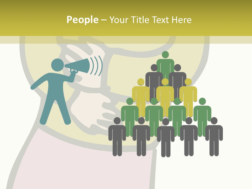 A Man With Green Hair Standing In Front Of A Yellow Wall PowerPoint Template