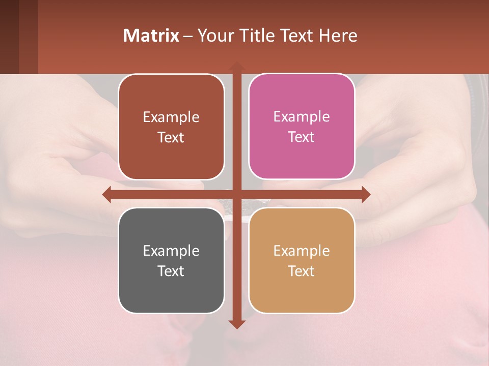 A Woman Holding A Cigarette In Her Hands PowerPoint Template