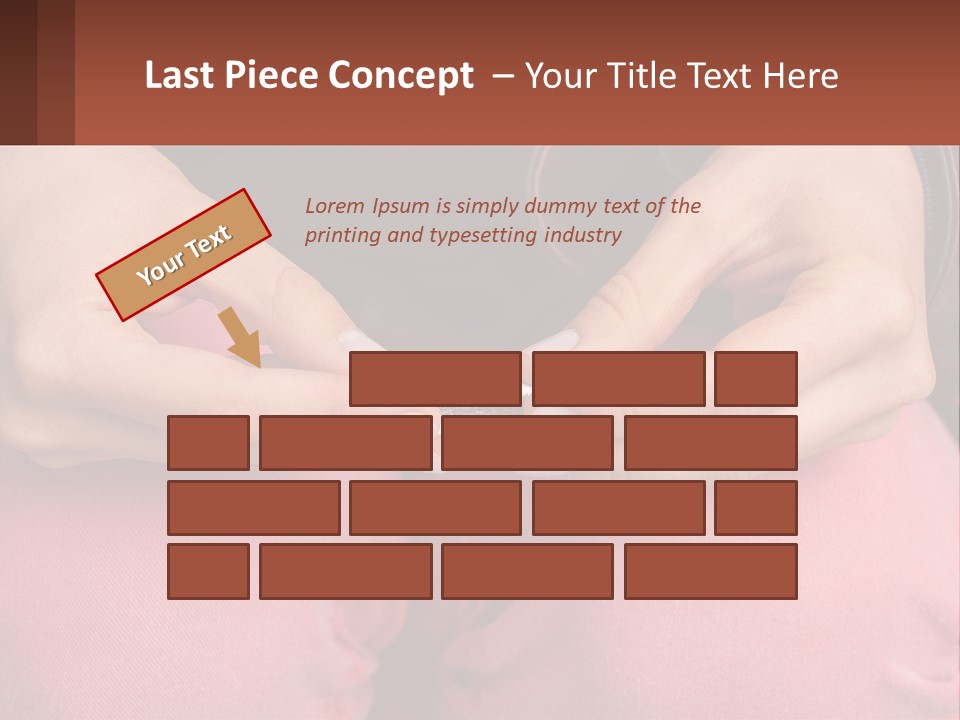 A Woman Holding A Cigarette In Her Hands PowerPoint Template