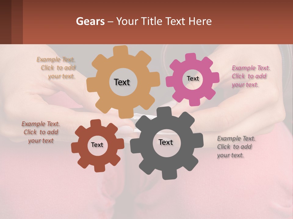 A Woman Holding A Cigarette In Her Hands PowerPoint Template