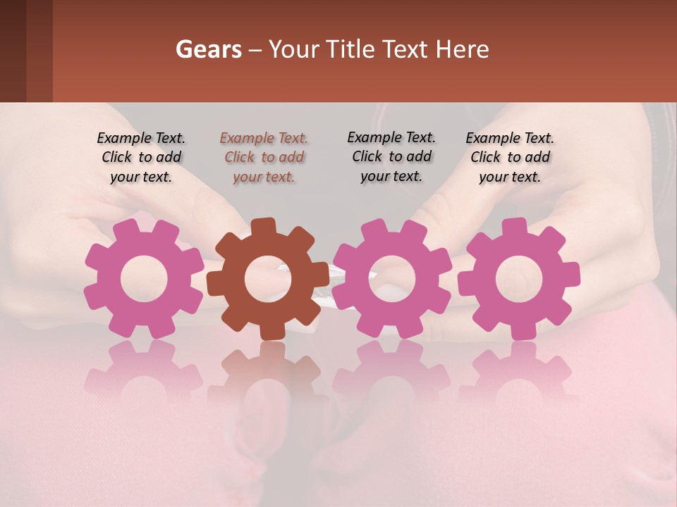 A Woman Holding A Cigarette In Her Hands PowerPoint Template