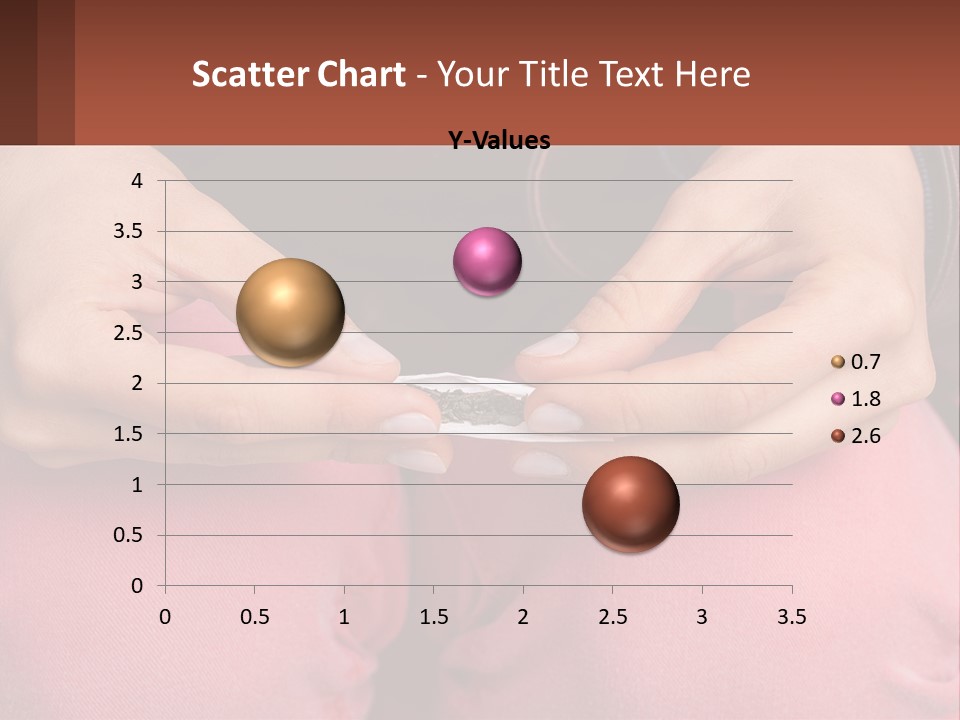 A Woman Holding A Cigarette In Her Hands PowerPoint Template