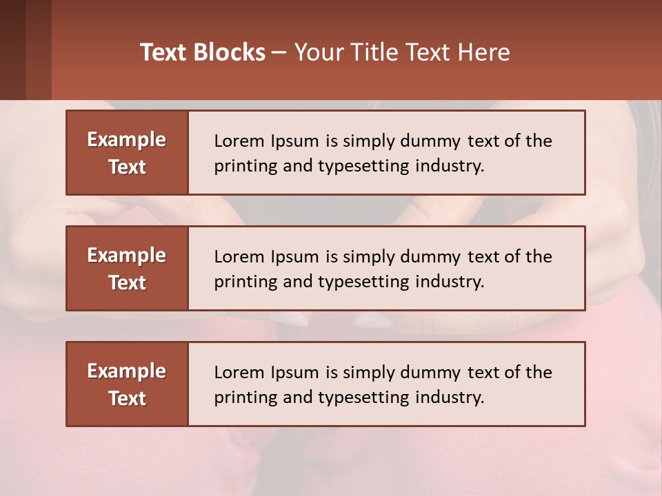 A Woman Holding A Cigarette In Her Hands PowerPoint Template
