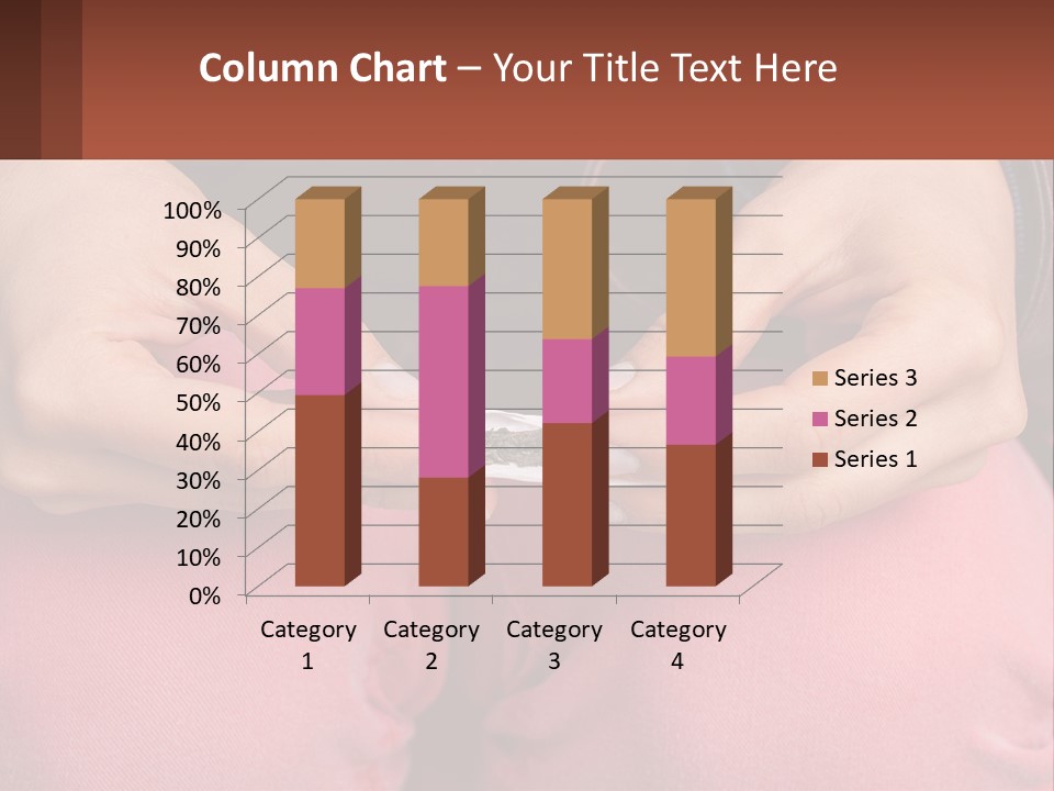 A Woman Holding A Cigarette In Her Hands PowerPoint Template