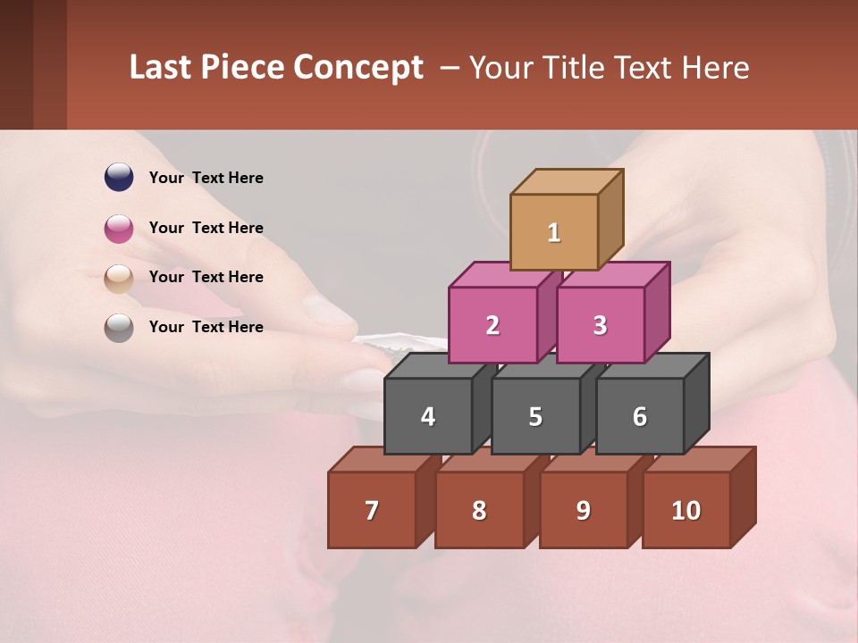 A Woman Holding A Cigarette In Her Hands PowerPoint Template