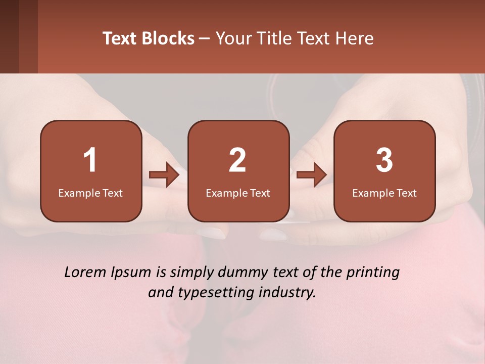 A Woman Holding A Cigarette In Her Hands PowerPoint Template