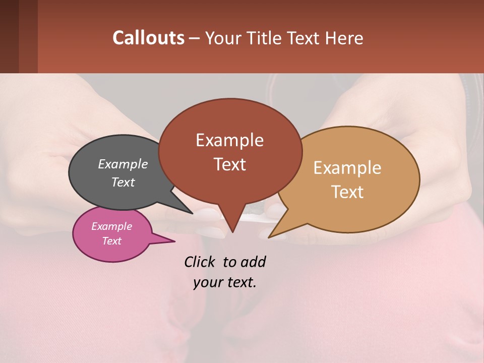 A Woman Holding A Cigarette In Her Hands PowerPoint Template