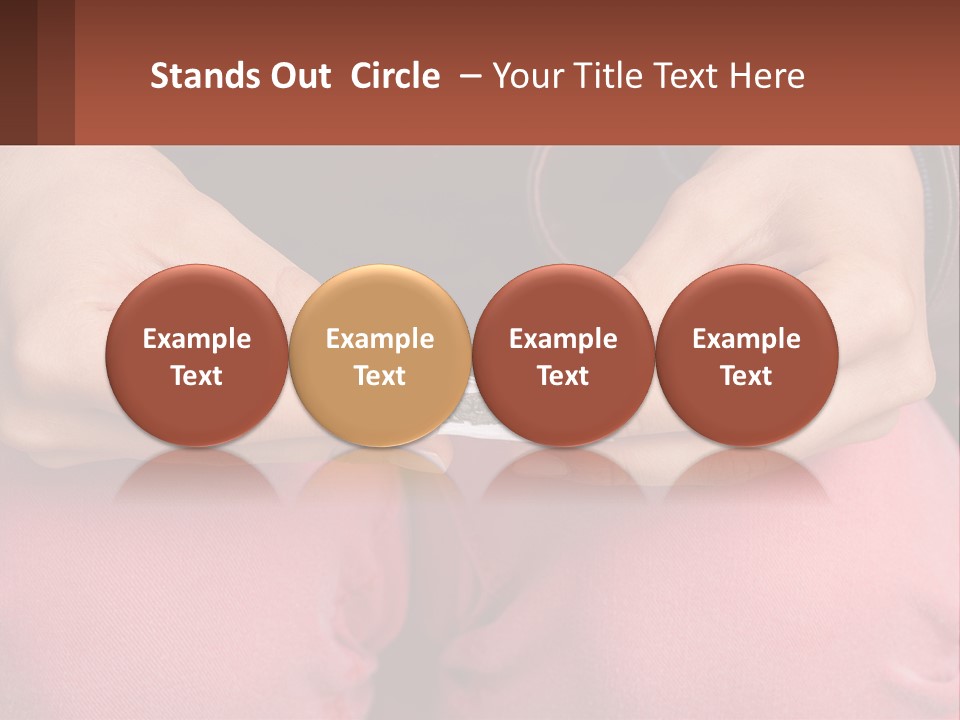 A Woman Holding A Cigarette In Her Hands PowerPoint Template