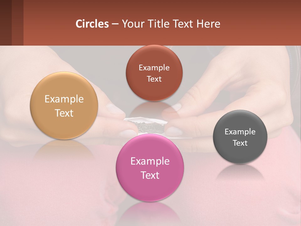 A Woman Holding A Cigarette In Her Hands PowerPoint Template