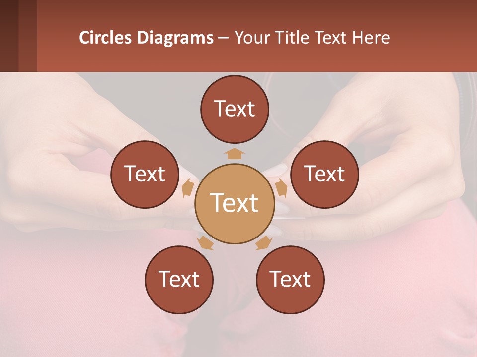 A Woman Holding A Cigarette In Her Hands PowerPoint Template