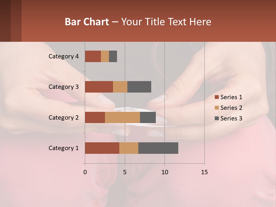 A Woman Holding A Cigarette In Her Hands PowerPoint Template