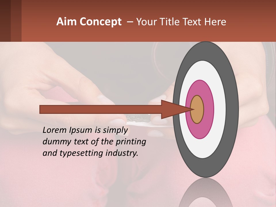 A Woman Holding A Cigarette In Her Hands PowerPoint Template