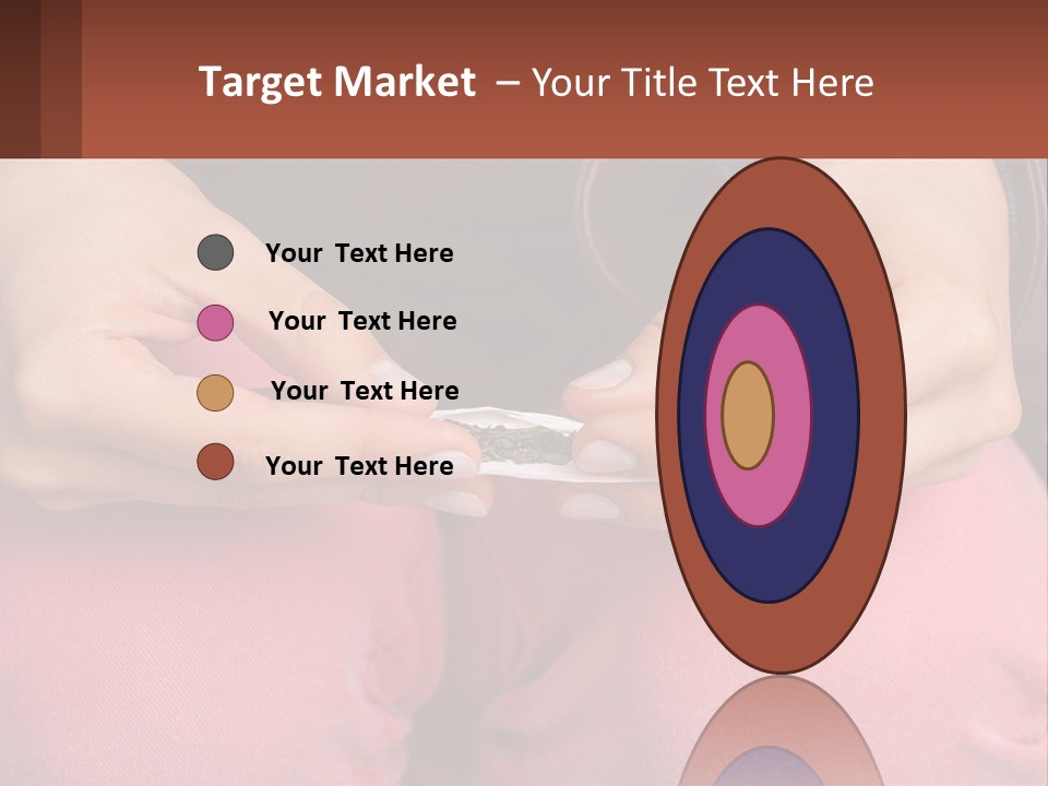 A Woman Holding A Cigarette In Her Hands PowerPoint Template