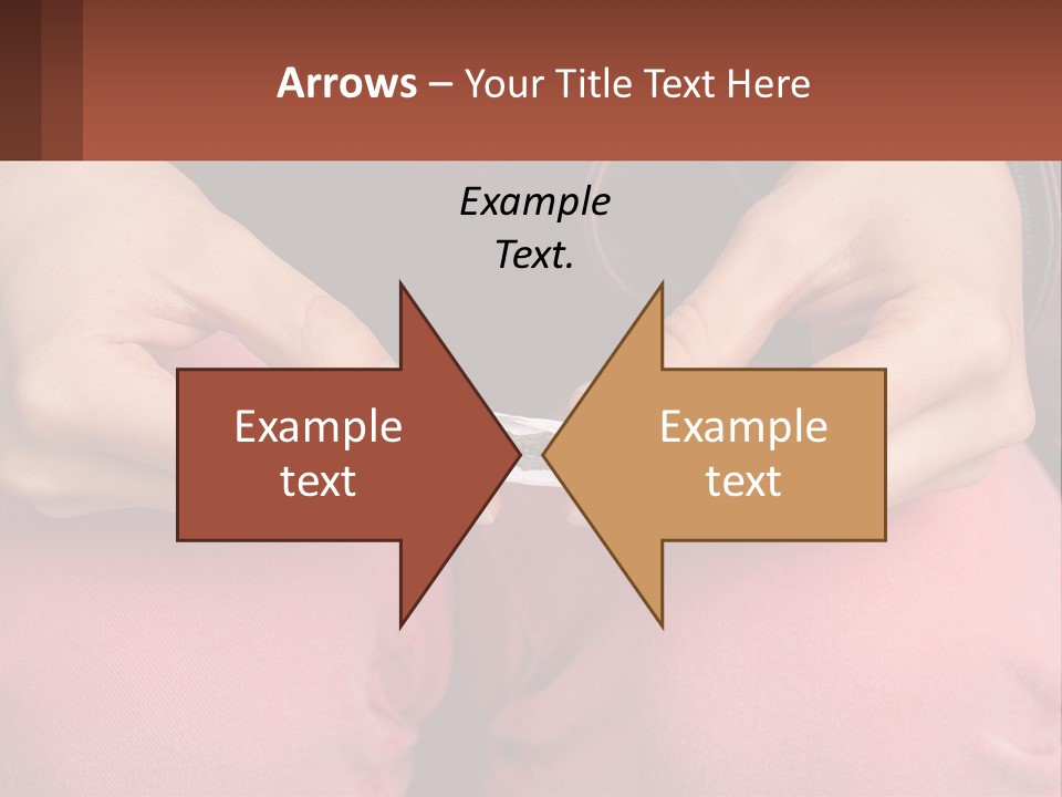 A Woman Holding A Cigarette In Her Hands PowerPoint Template