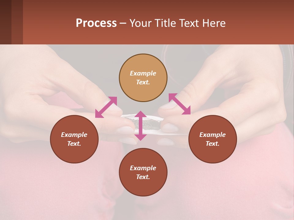 A Woman Holding A Cigarette In Her Hands PowerPoint Template