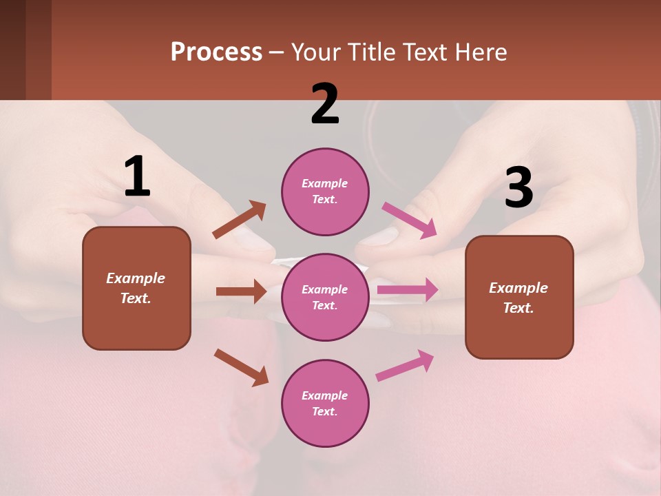 A Woman Holding A Cigarette In Her Hands PowerPoint Template